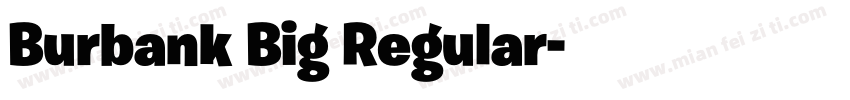 Burbank Big Regular字体转换